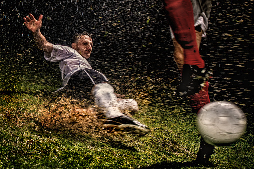 Soccer Players en acción photo