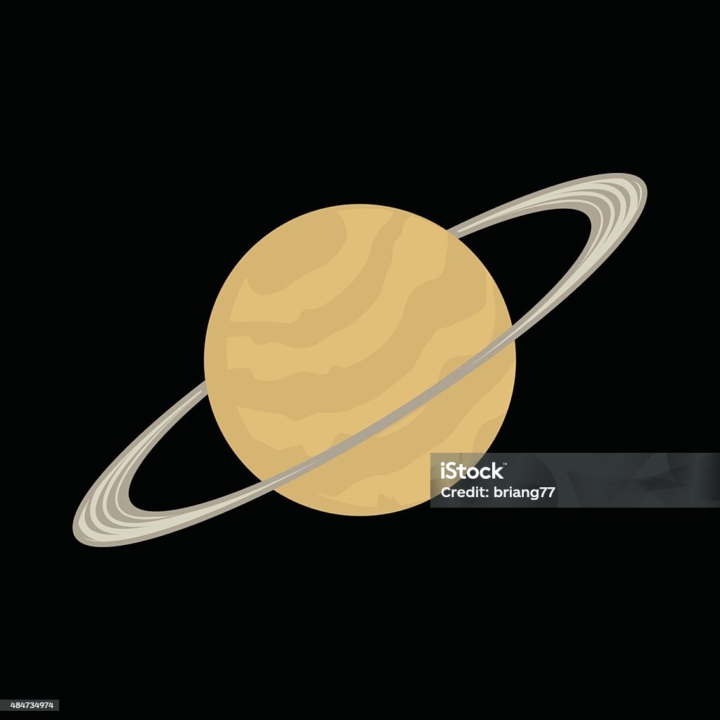 Simple Ringed Planet Ringed Planet Stock Illustration - Download Image Now - Planet - Space ...