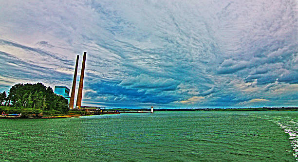 istock Shannon River Lighthouse and Powerplant 484736560