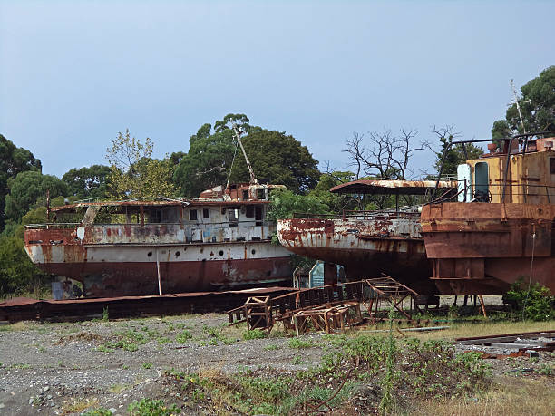 istock Remains of an abandoned shipyard 484736938