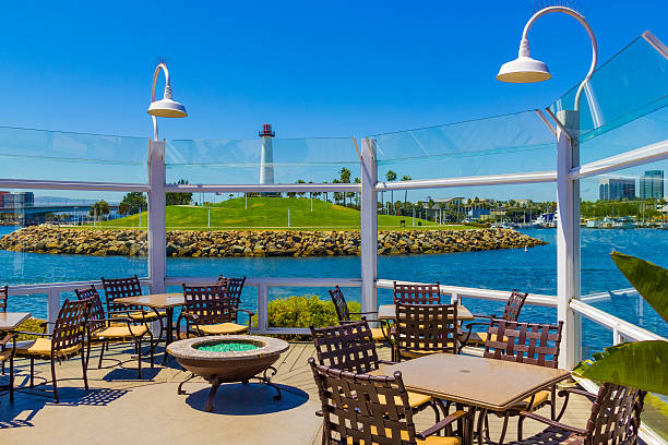 istock Shoreline Park with courtyard and lighthouse, Long Beach,Ca (P) 484739824