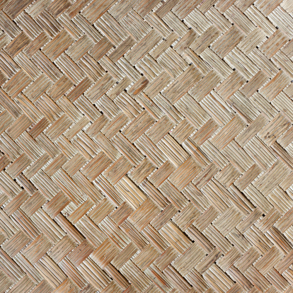 pattern of thai style wickerwork made from rattan