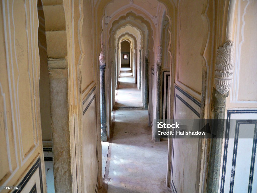 Coridors of Hawa Mahal Hawa Mahal in Jaipur, India. Adult Stock Photo