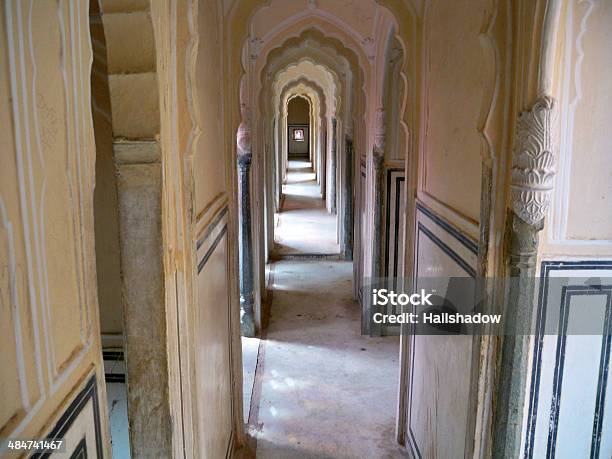 Coridors Of Hawa Mahal Stock Photo - Download Image Now - Adult, Ancient, Arabic Style