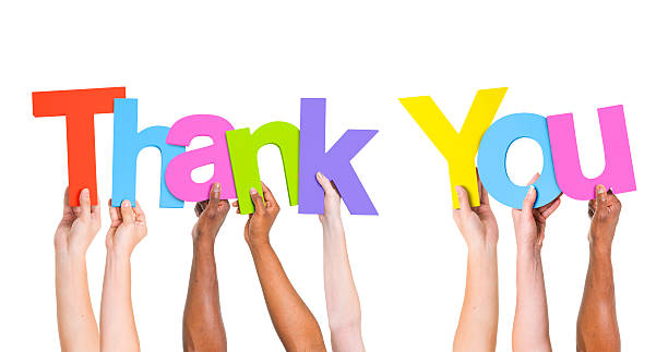 Multi-Ethnic Group Of People Holding The Word Thank You Multi-Ethnic Group Of People Holding The Word Thank You hello single word photos stock pictures, royalty-free photos & images
