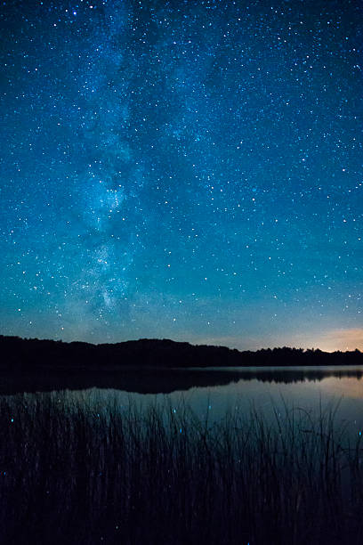 istock Milky Way galaxy over Ten Mile Lake, Minnesota 484742344
