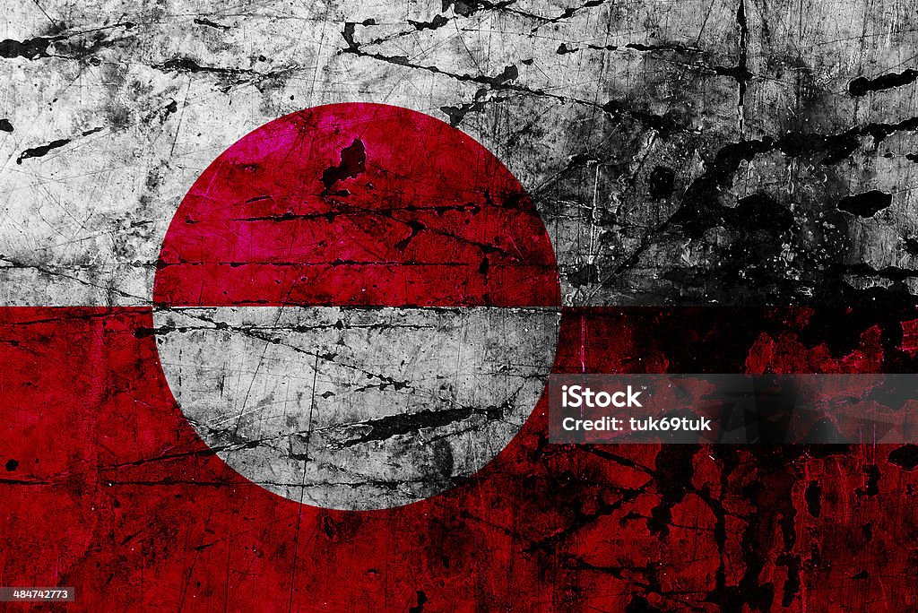 Grunge flag of greenland Abstract stock illustration