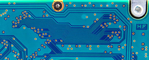 istock close up of the blue circuit board 484744016