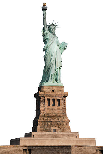 istock Statue of Liberty on white background 484744088