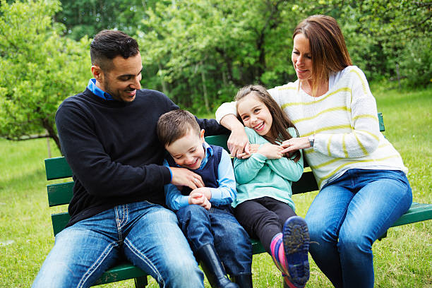 istock family in forest having fun together 484744980