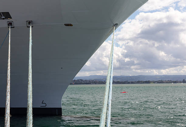 istock Bow of Cruise ship in Rotorua NZ 484745527