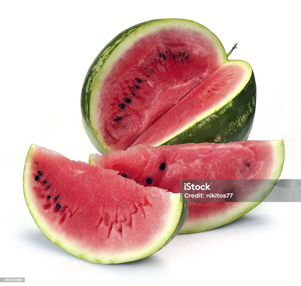 Watermelon Watermelon isolated on white background Circle Stock Photo