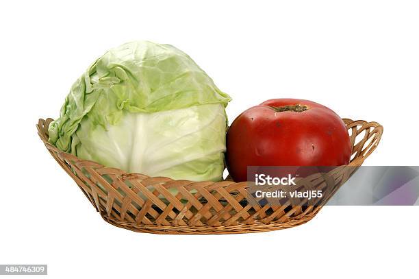 Fresh Vegetables On White Background Stock Photo - Download Image Now - Abundance, Cabbage, Carrot