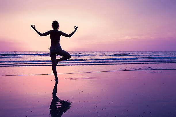 istock Yoga at the beach 484754168