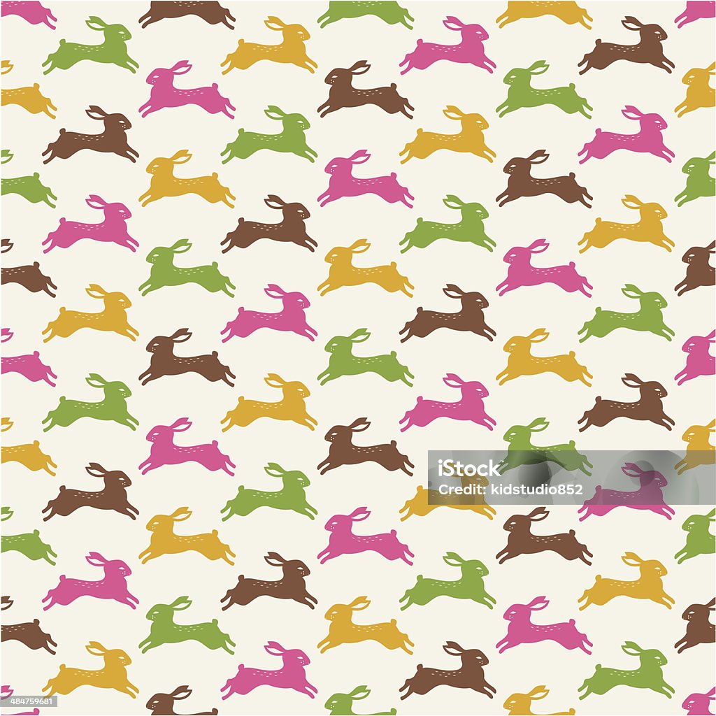 Natural Rabbit Patterns Seamless Rabbits Pattern Stock Illustration - Download Image Now ...
