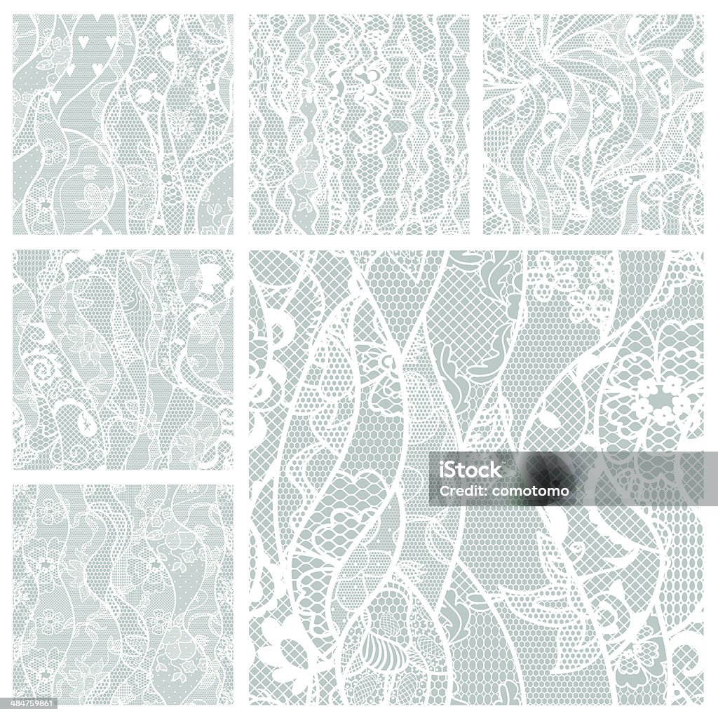 Lace Pattern Vector Set Less Big Set Of Lace Vector Fabric Seamless Patterns Stock Illustration ...