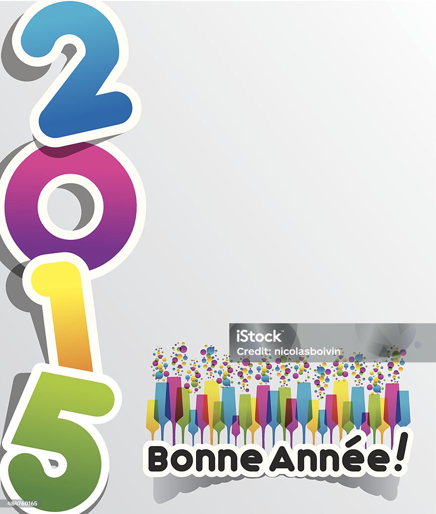 Heureuse nouvelle année 2015 - clipart vectoriel de 2015 libre de droits