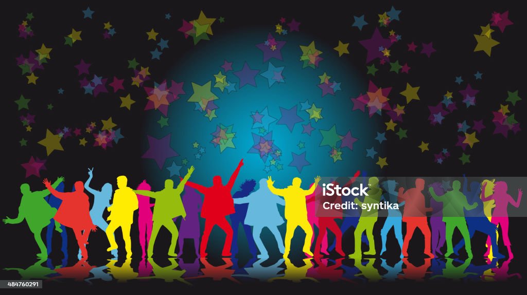 Dancing silhouettes Adult stock vector