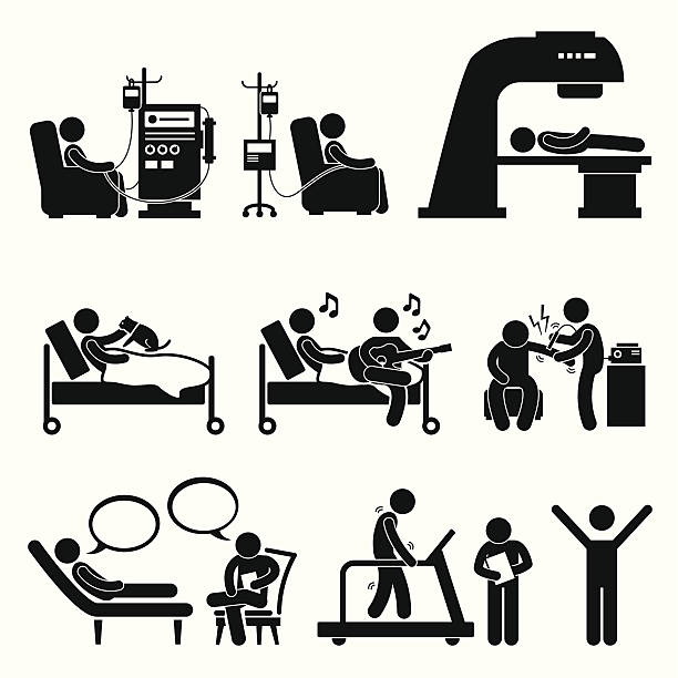 szpital leczenia leczenia cliparts medycznych - mental health problems hysteria healthcare and medicine stock illustrations