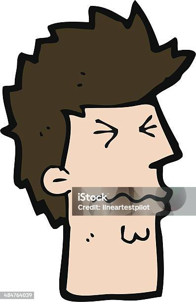 Cartoon Stressed Out Face Stock Illustration - Download Image Now - Adult,  Bizarre, Boys - iStock