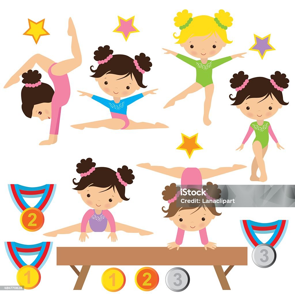 Gymnastique illustration vectorielle - clipart vectoriel de Gymnastique sportive libre de droits