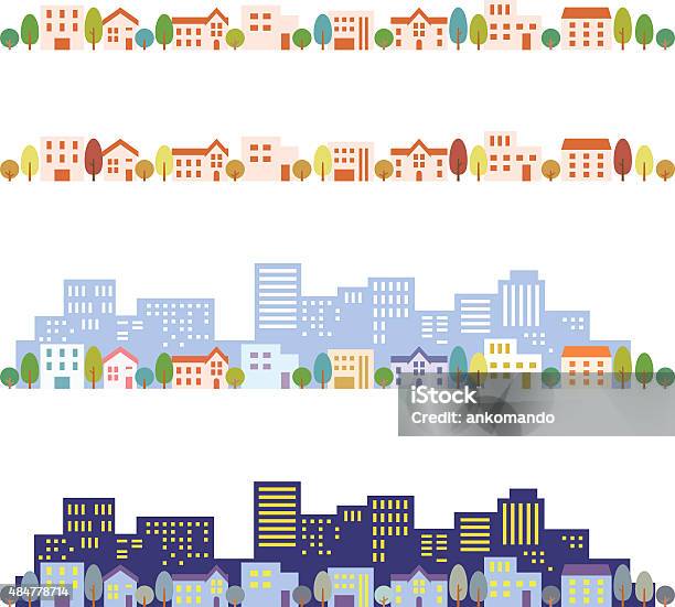 Paesaggio Urbano Illustrazioni - Immagini vettoriali stock e altre immagini di Cittadina - Cittadina, Città, Illustrazione