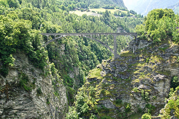 istock Mountain landscape with bridge. Switzerland 484779996