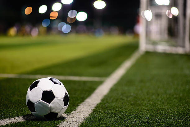 istock soccer ball at the corner 484783938