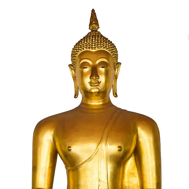 Gold Buddha statue in Thailand