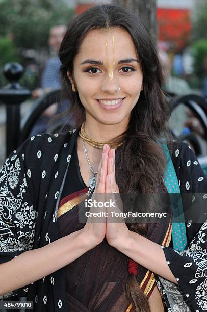 Hare Krishnas In Union Square Stock Photo - Download Image Now - 2015, Adult, Adults Only