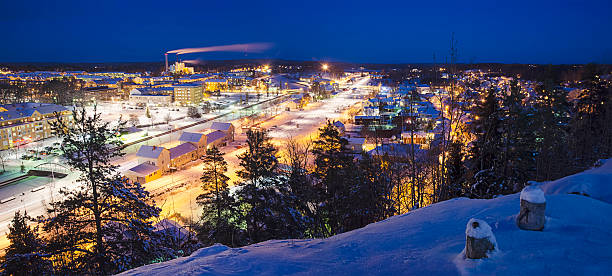 istock View of small swedish town 484793524