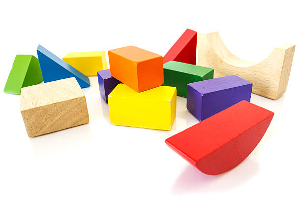 istock Colorful wood block toy. 484793822