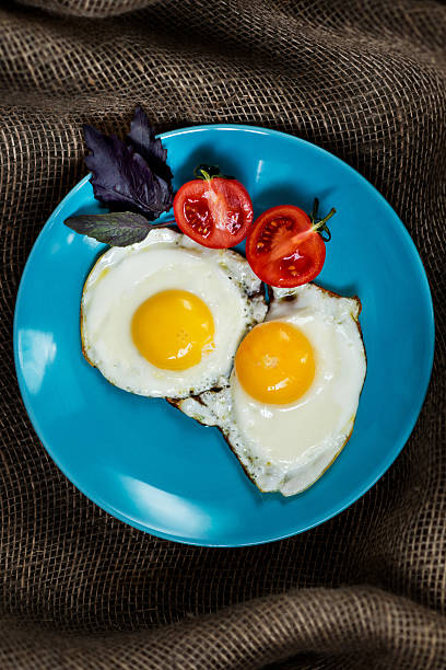 Fried eggs sunny side up