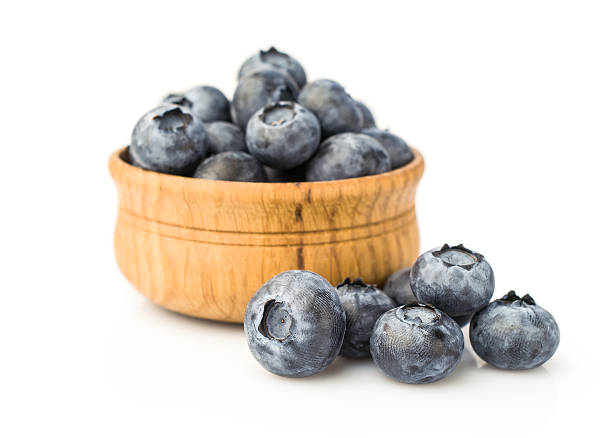 istock Blueberries in wooden bowl 484799808