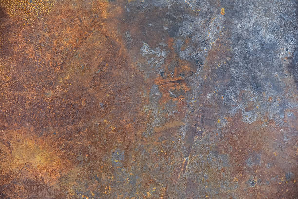 fond en acier - metal rusty textured textured effect photos et images de collection