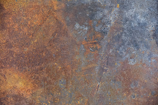 fundo de aço - metal rusty textured textured effect imagens e fotografias de stock
