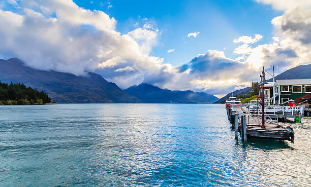 istock Queenstown harbor, New Zealand 484808118