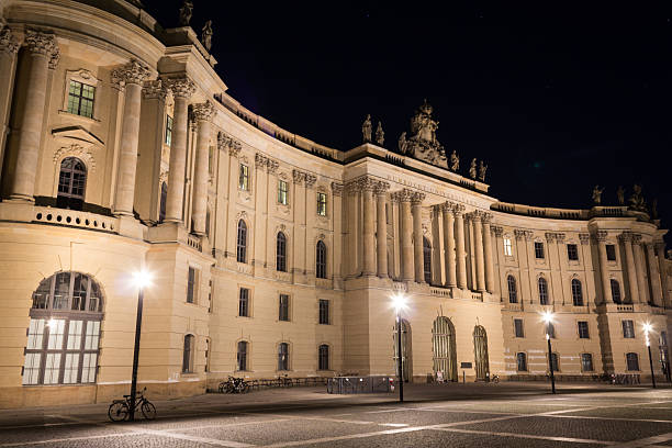 istock Humboldt university at night, berlin germany 484808198