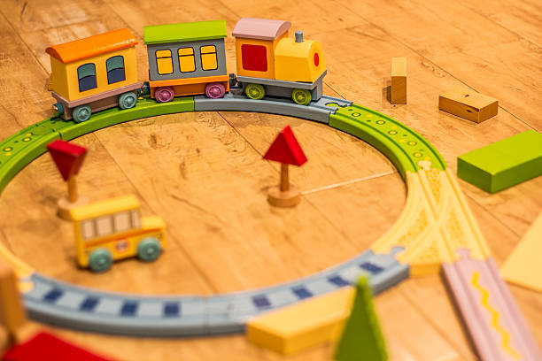 istock Child's locomotive , Toy 484811379
