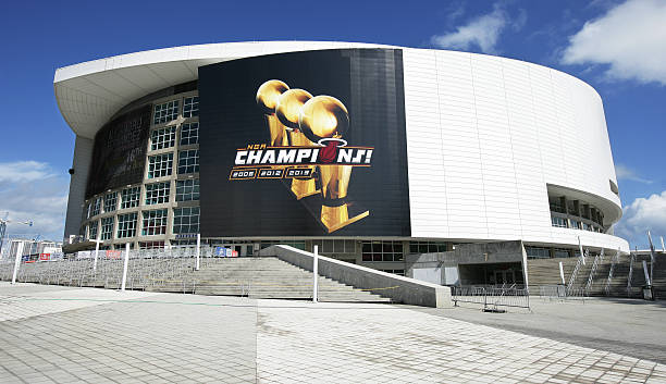 American Airlines Arena Miami Heat stock photo