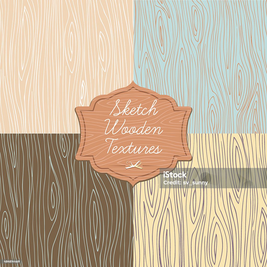 Art wooden texture with signboard Vector Illustration of  Art wooden texture with signboard Wood Grain stock vector