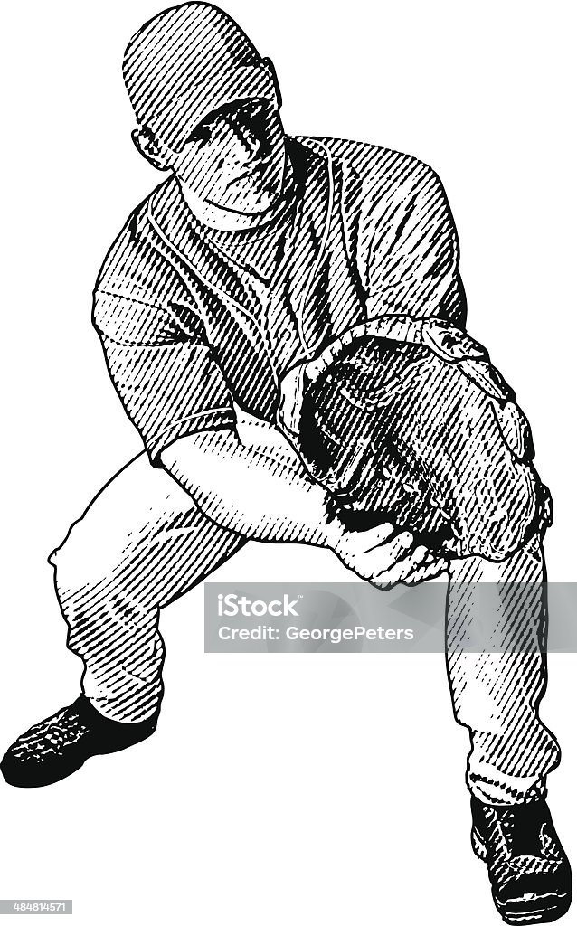 Erleben Sie Baseball Player - Lizenzfrei Baseball Vektorgrafik