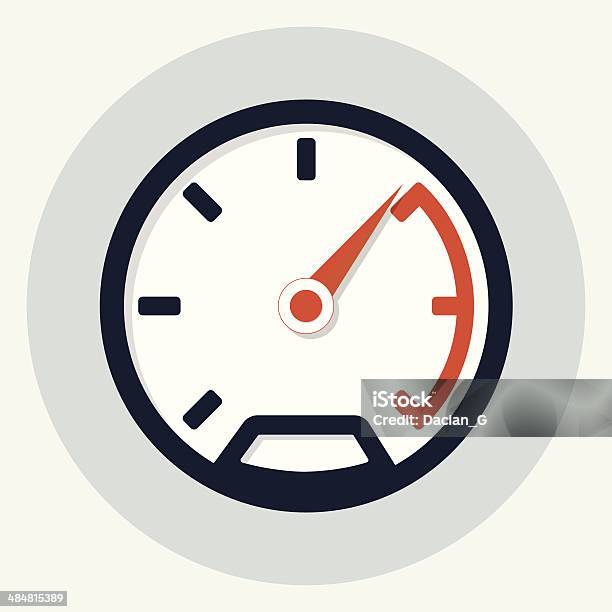 Speedometer Icon Stock Illustration - Download Image Now - At The Edge Of, Arrow - Bow and Arrow, Arrow Symbol