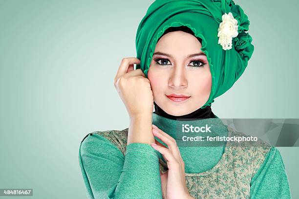 Portrait Of Beautiful Woman Wearing Hijab Stock Photo - Download Image Now - Beauty Treatment, Islam, Adult