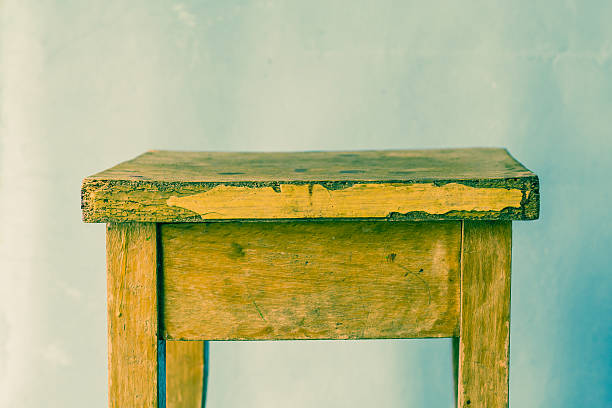 istock Old wooden table dirty background 484816801