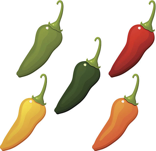 illustrazioni stock, clip art, cartoni animati e icone di tendenza di frazier peppers - chili pepper illustrations