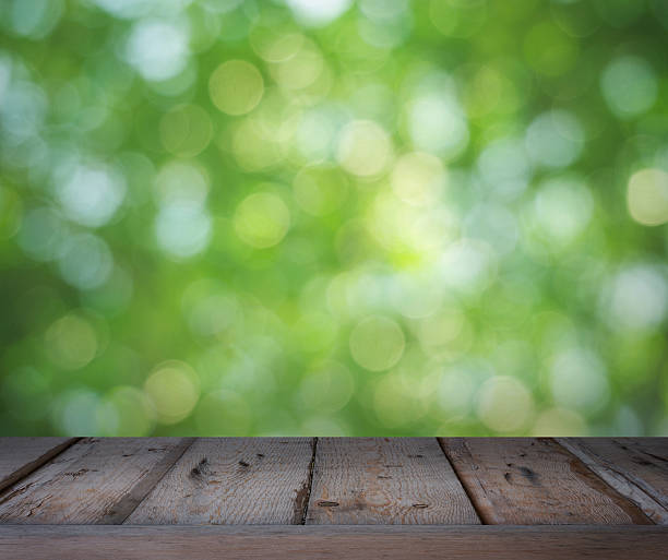 istock Brown wood floor and bokeh background with clipping path 484822302