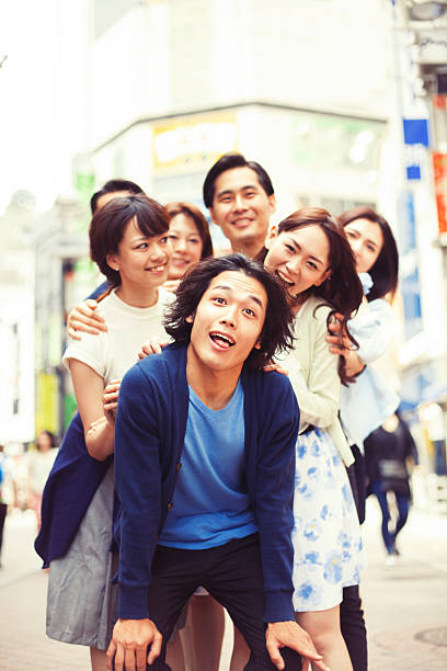 istock Young people  hanging out against cityscape 484825224
