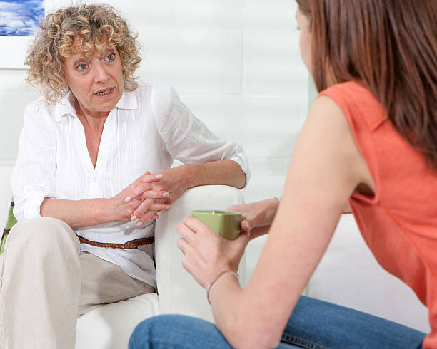 santé mentale: conseillère de conversation - nuerotic photos et images de collection