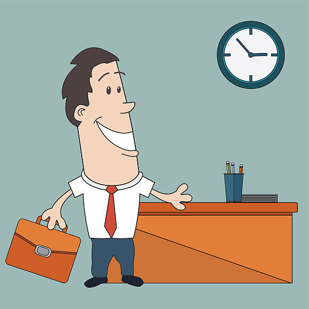 Young And Successful Business Man Cartoon Stock Illustration - Download  Image Now - 2015, Adult, Backgrounds - iStock